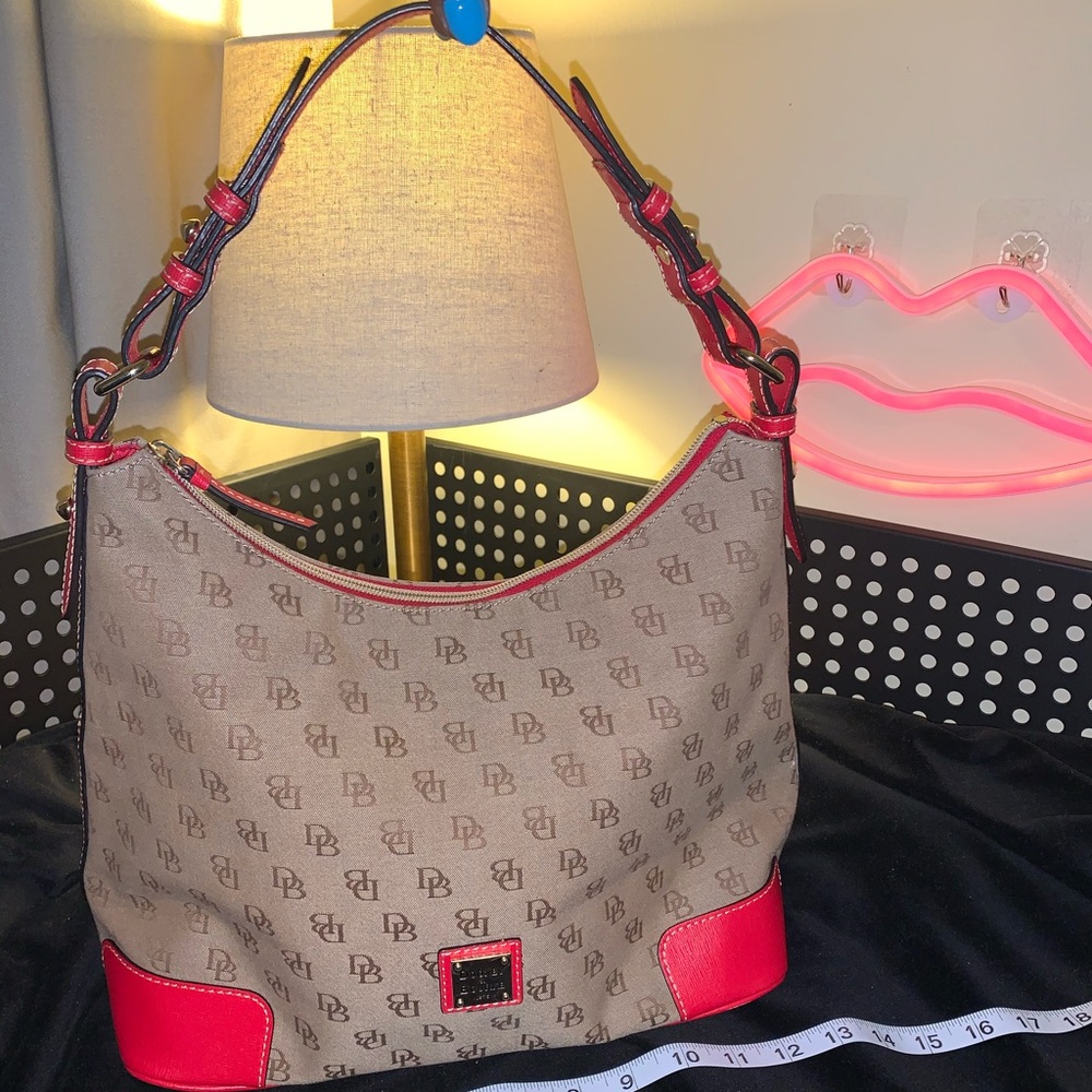 Signature brown and Summer red Dooney!